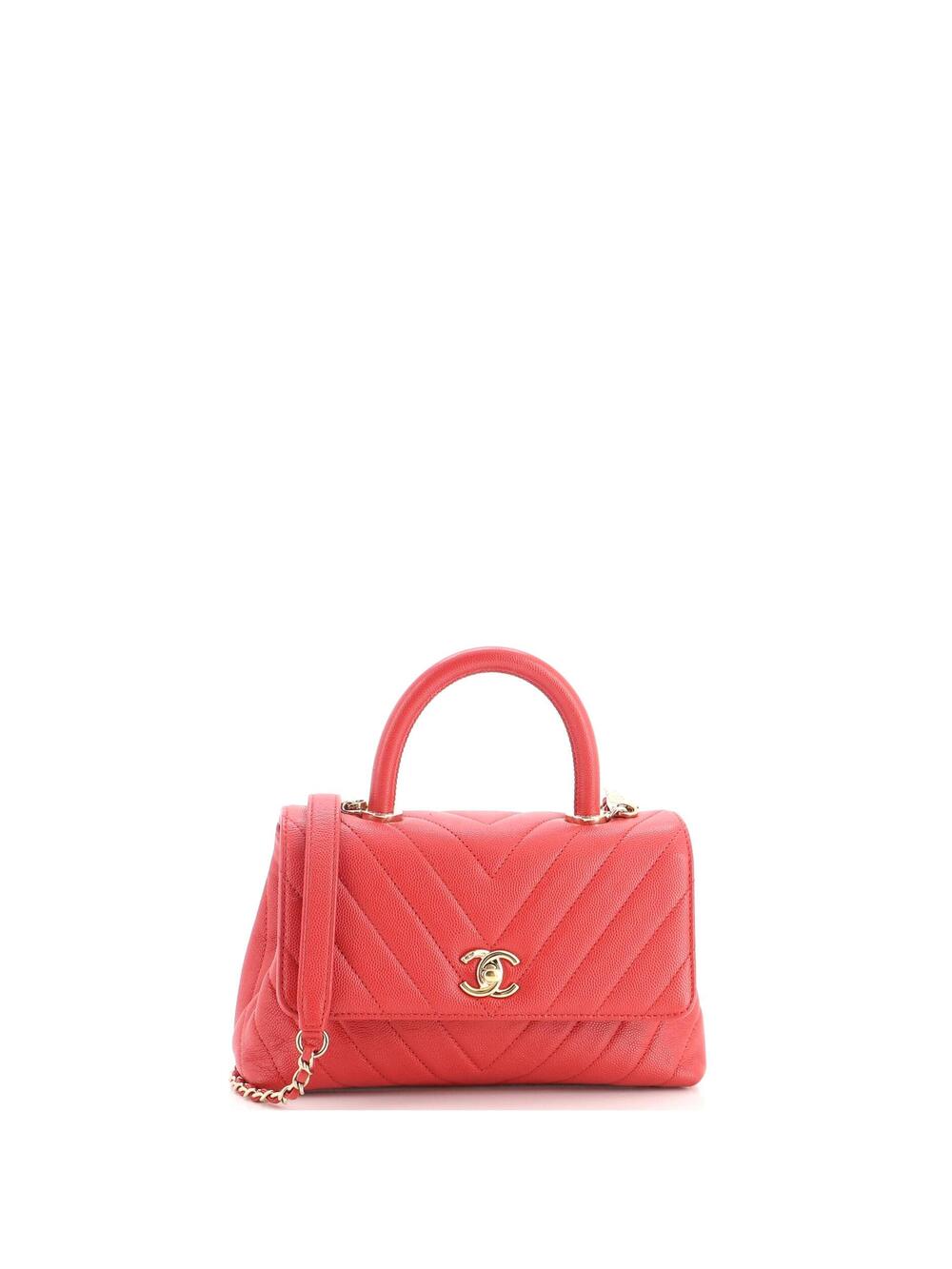 Chanel Coco Top Handle Bag Chevron #319033C47B